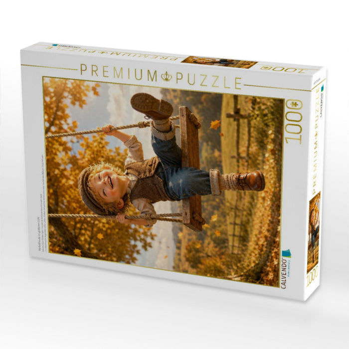 Herbstfreude im goldenen Licht - CALVENDO Foto-Puzzle'