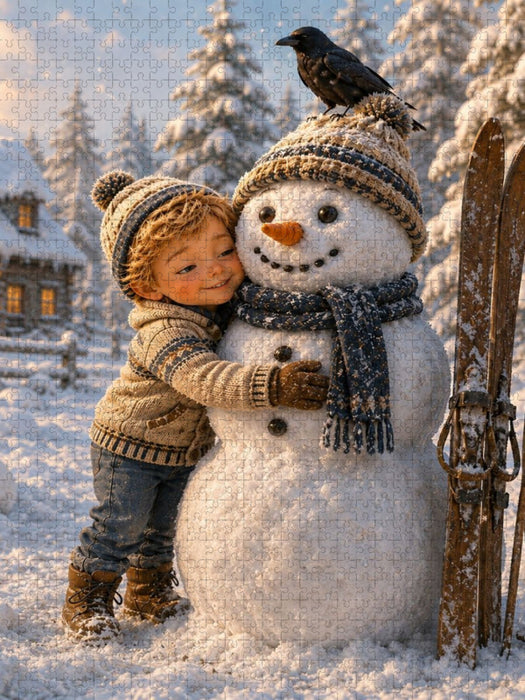 Winterzauber im Schneeglück - CALVENDO Foto-Puzzle'