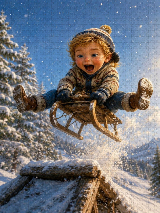 Winterzauber voller Abenteuer - CALVENDO Foto-Puzzle'