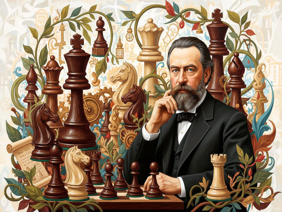 Strategenblick - Schachspieler wartet auf einen Gegner - CALVENDO Foto-Puzzle'