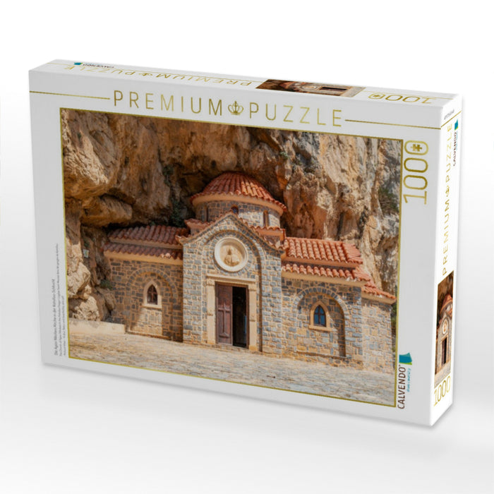 Die Agios Nikolaos Kirche in der Kotsifou-Schlucht - CALVENDO Foto-Puzzle'