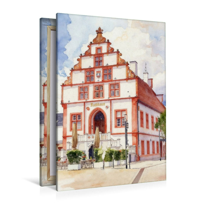 Premium Textil-Leinwand Rathaus Bad Salzuflen