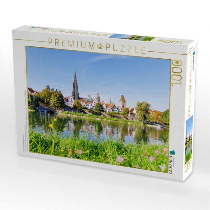 Schöne Donaustadt Ulm - CALVENDO Foto-Puzzle'