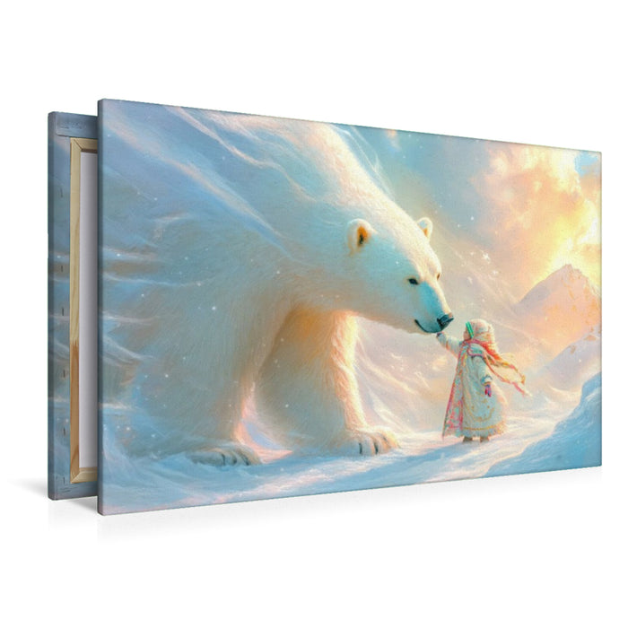 Premium Textil-Leinwand Winterzauber
