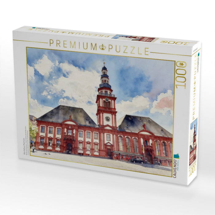 Altes Rathaus Mannheim - CALVENDO Foto-Puzzle'