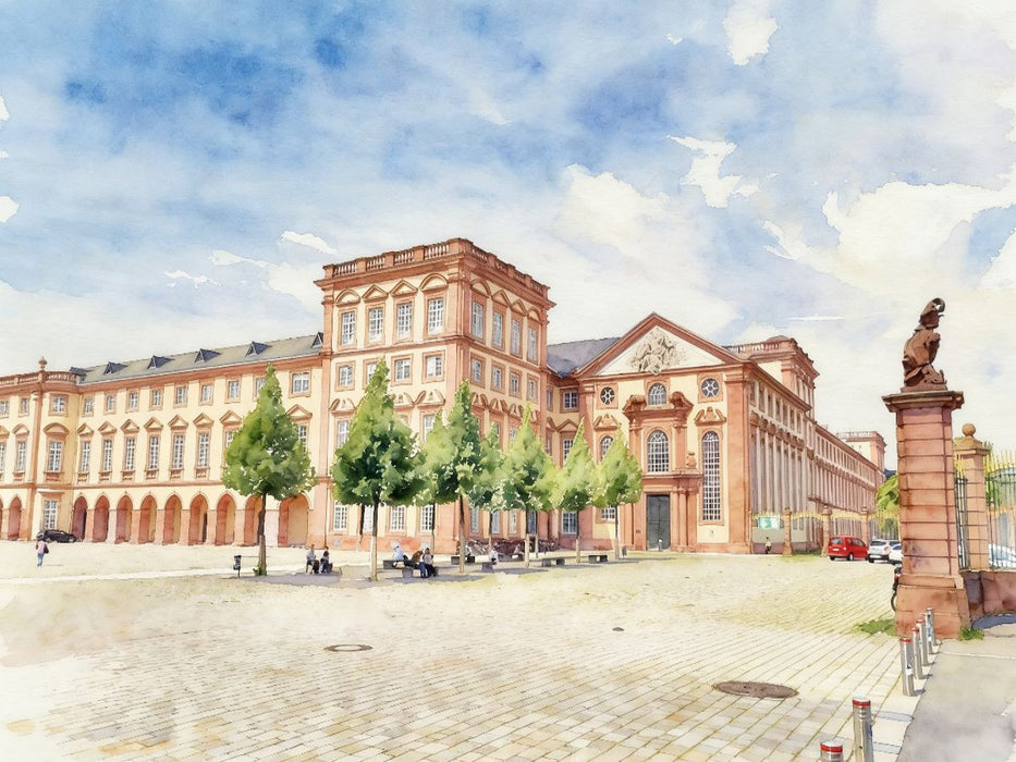 Schloss Mannheim - CALVENDO Foto-Puzzle'