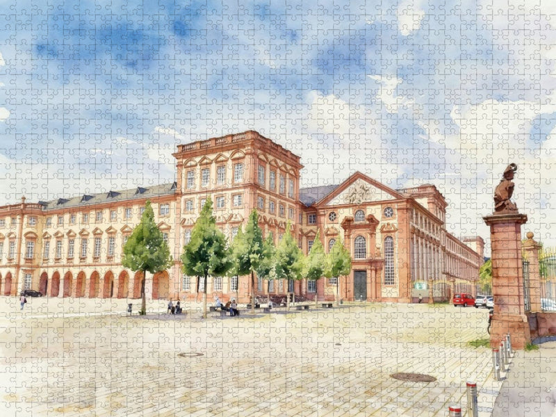 Schloss Mannheim - CALVENDO Foto-Puzzle'
