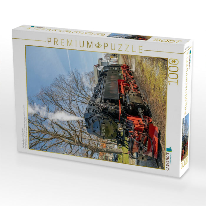 Die Selketalbahn in Hasselfelde - CALVENDO Foto-Puzzle'