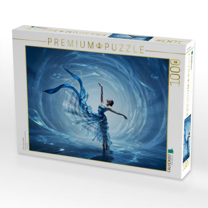 Strömung aus Blau - CALVENDO Foto-Puzzle'