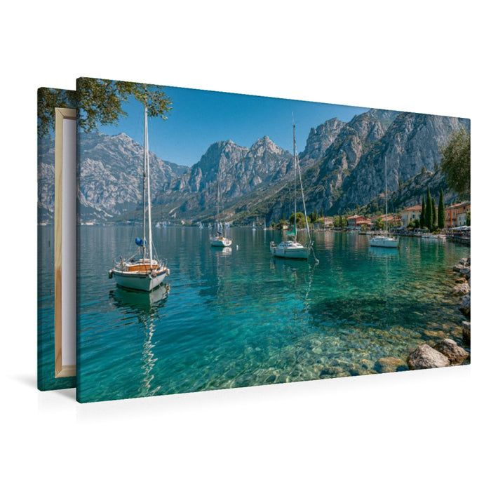 Premium Textil-Leinwand Ein Motiv aus dem Kalender Dolce Vita am Gardasee