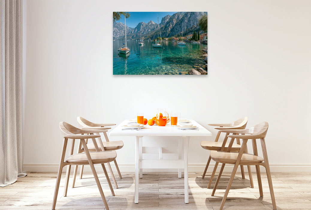 Premium Textil-Leinwand Ein Motiv aus dem Kalender Dolce Vita am Gardasee