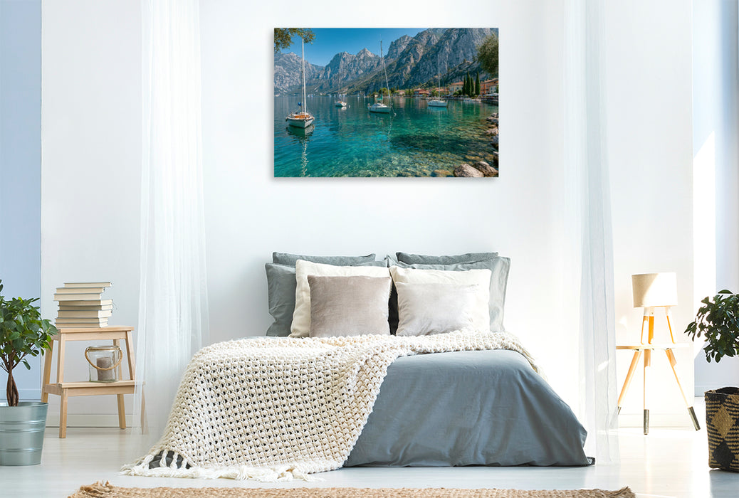 Premium Textil-Leinwand Ein Motiv aus dem Kalender Dolce Vita am Gardasee