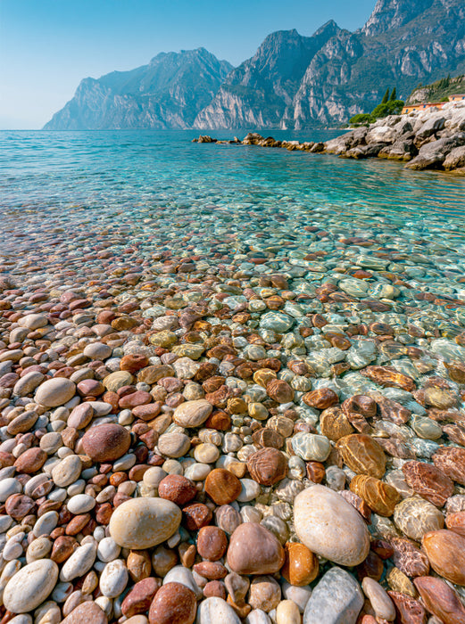 Lago di Garda – Kristallklares Wasser und italienische Leichtigkeit - CALVENDO Foto-Puzzle'