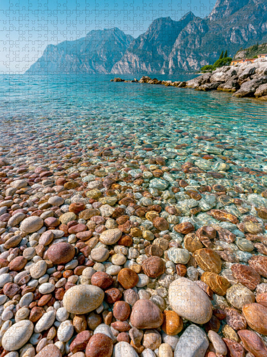 Lago di Garda – Kristallklares Wasser und italienische Leichtigkeit - CALVENDO Foto-Puzzle'