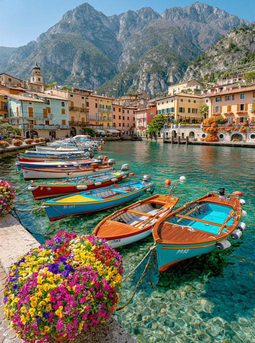 Riva del Garda – Farben und Licht am nördlichen Gardasee - CALVENDO Foto-Puzzle'