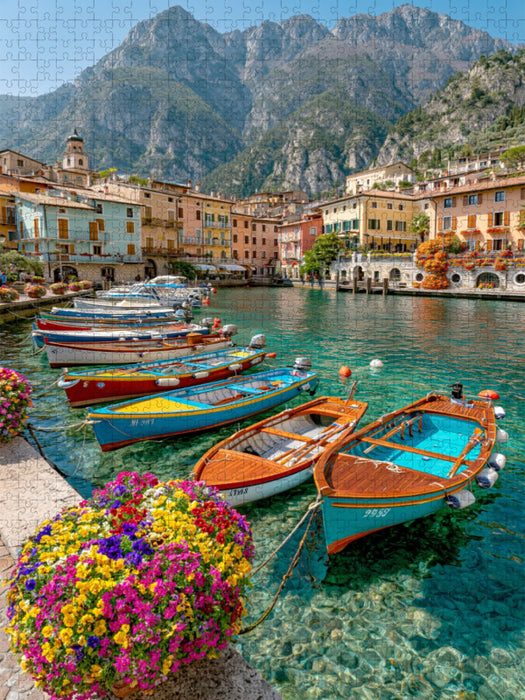 Riva del Garda – Farben und Licht am nördlichen Gardasee - CALVENDO Foto-Puzzle'