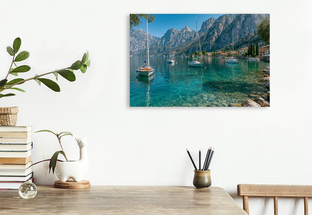 Premium Textil-Leinwand Ein Motiv aus dem Kalender Dolce Vita am Gardasee