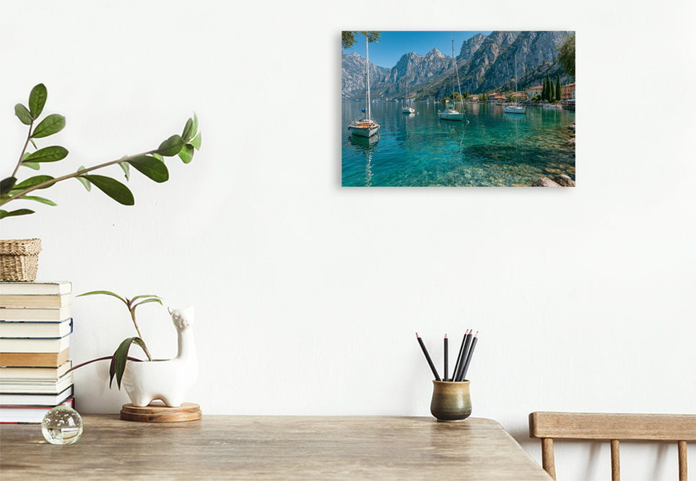 Premium Textil-Leinwand Ein Motiv aus dem Kalender Dolce Vita am Gardasee