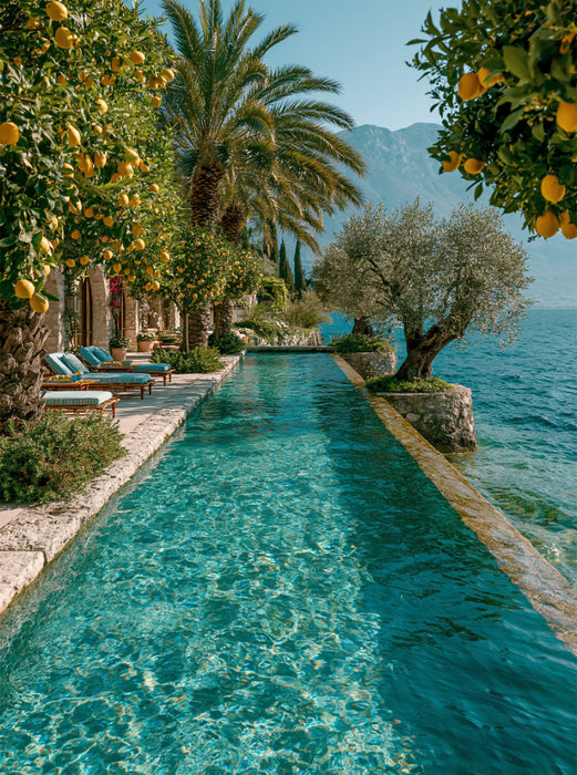 Gardasee – Dolce Vita zwischen Palmen und Bergen - CALVENDO Foto-Puzzle'