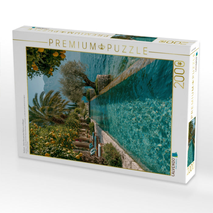Gardasee – Dolce Vita zwischen Palmen und Bergen - CALVENDO Foto-Puzzle'