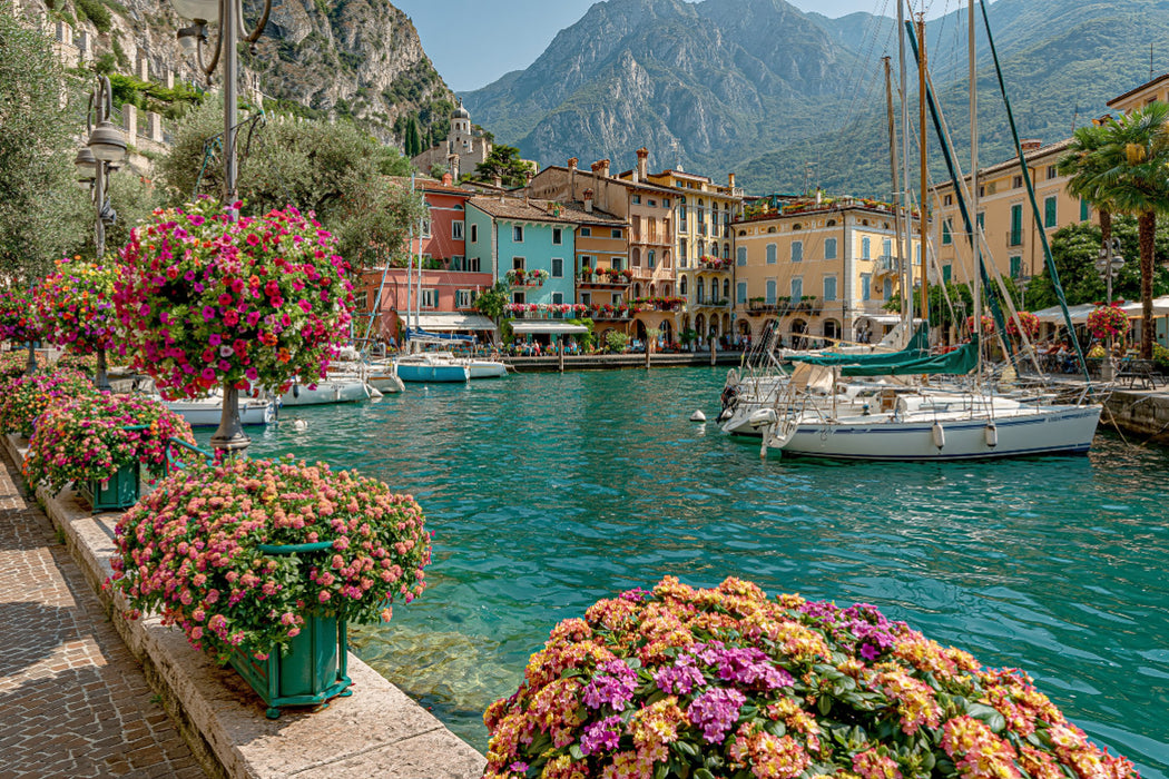 Premium Textil-Leinwand Ein Motiv aus dem Kalender Dolce Vita am Gardasee