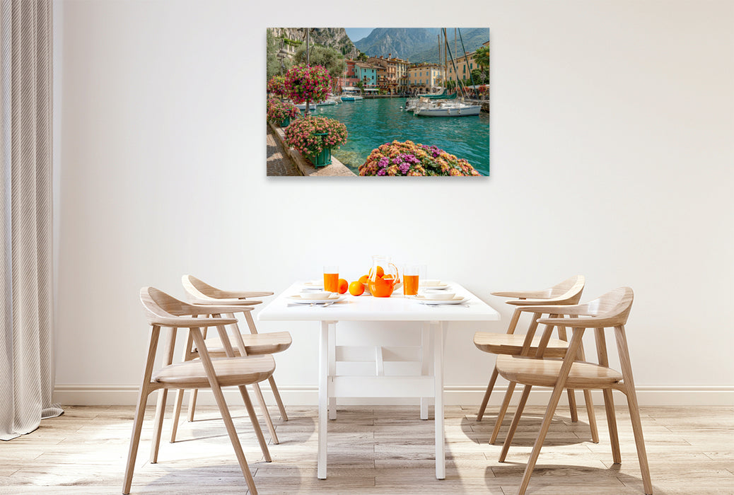 Premium Textil-Leinwand Ein Motiv aus dem Kalender Dolce Vita am Gardasee
