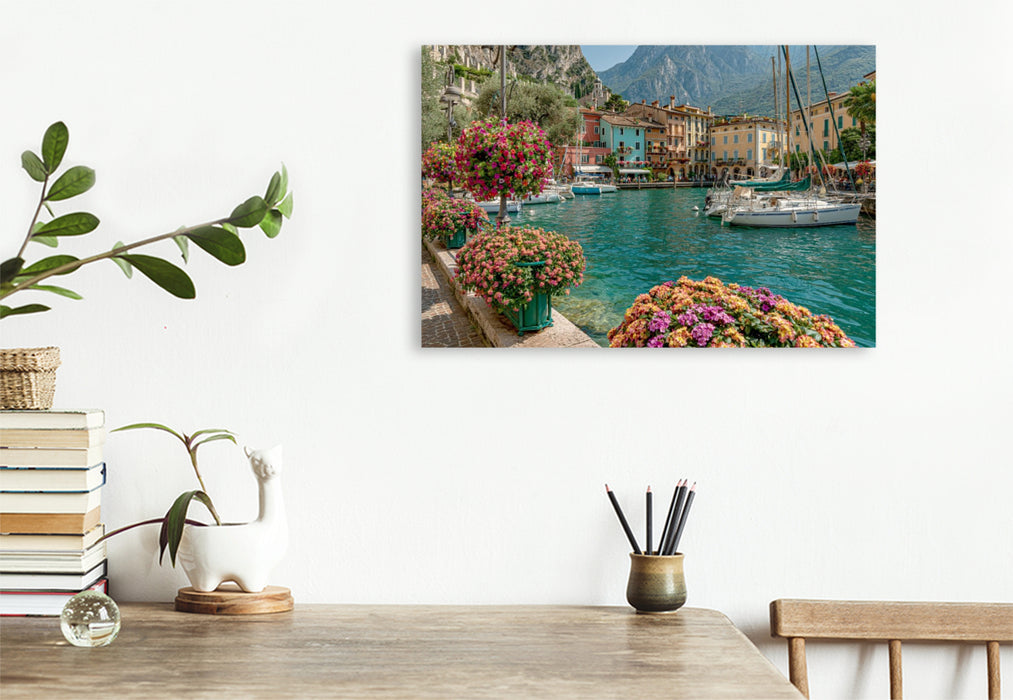 Premium Textil-Leinwand Ein Motiv aus dem Kalender Dolce Vita am Gardasee