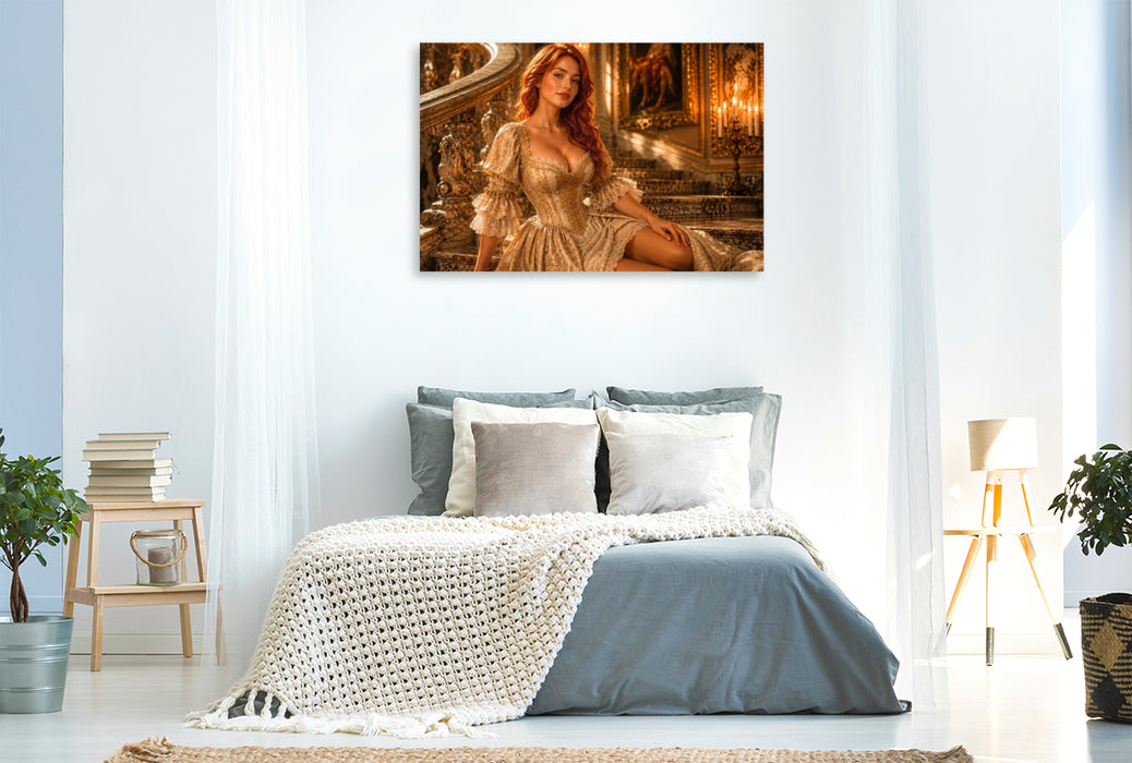 Premium Textil-Leinwand Geneviève