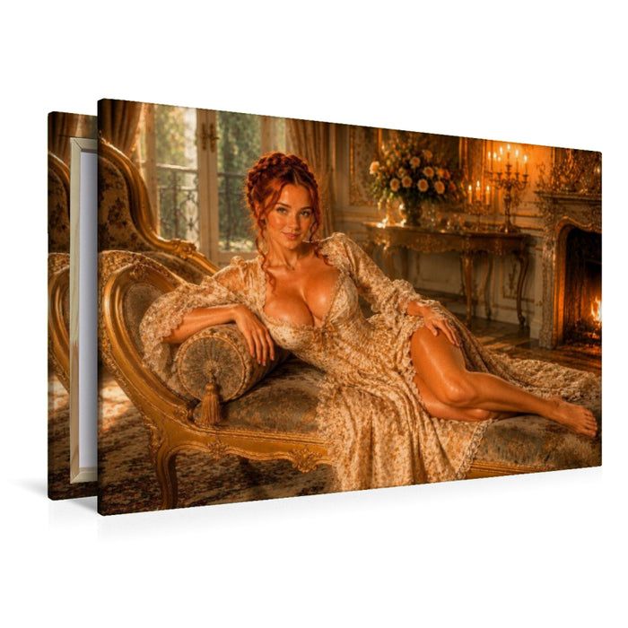 Premium Textil-Leinwand Amélie