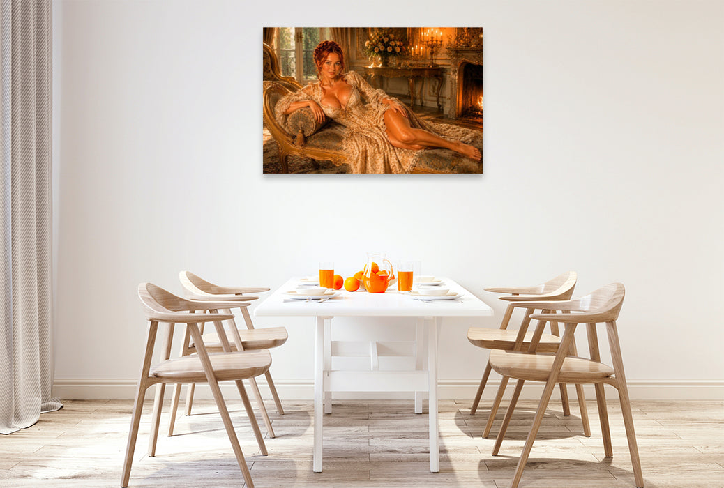 Premium Textil-Leinwand Amélie