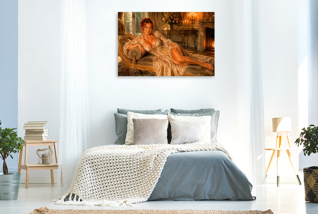 Premium Textil-Leinwand Amélie