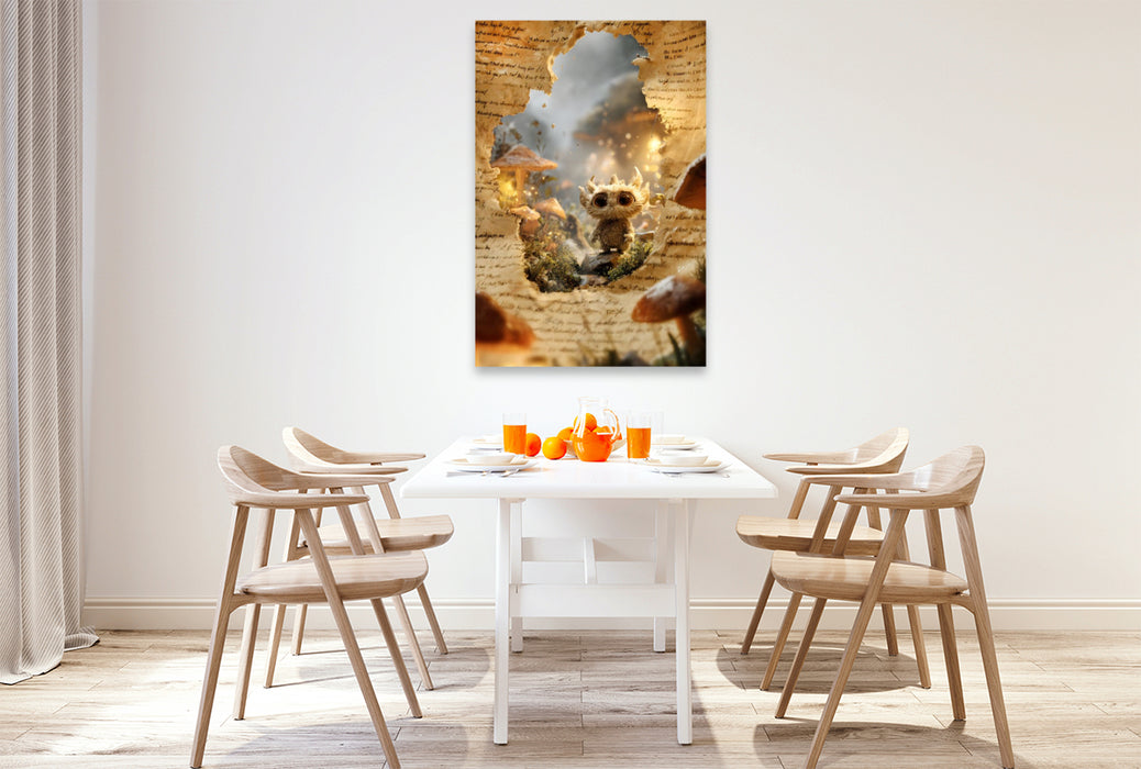 Premium Textil-Leinwand Ein Motiv aus dem Kalender "Das Flüstern dahinter"