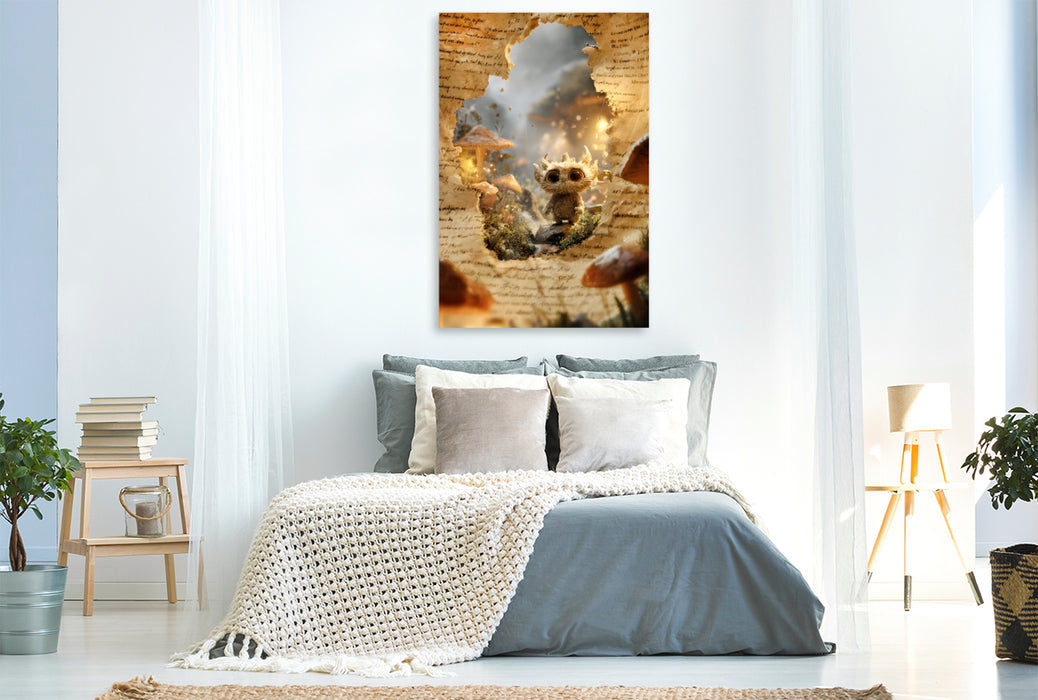 Premium Textil-Leinwand Ein Motiv aus dem Kalender "Das Flüstern dahinter"