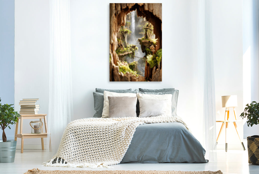 Premium Textil-Leinwand Ein Motiv aus dem Kalender "Das Flüstern dahinter"