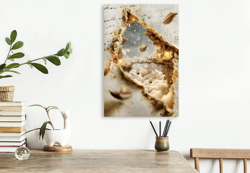Premium Textil-Leinwand Ein Motiv aus dem Kalender "Das Flüstern dahinter"