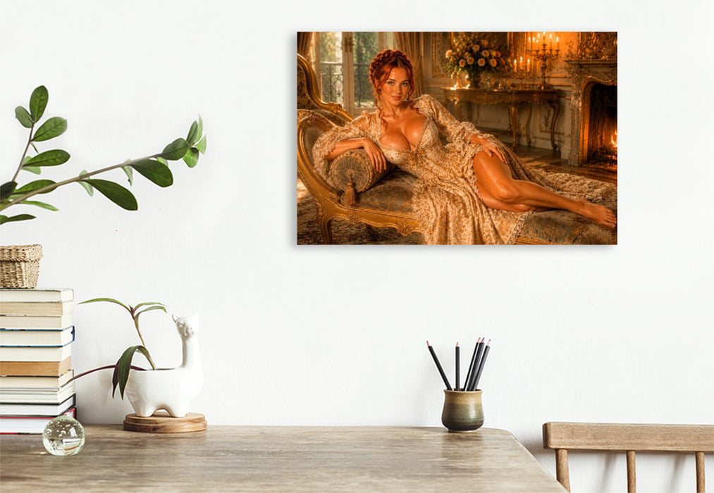 Premium Textil-Leinwand Amélie