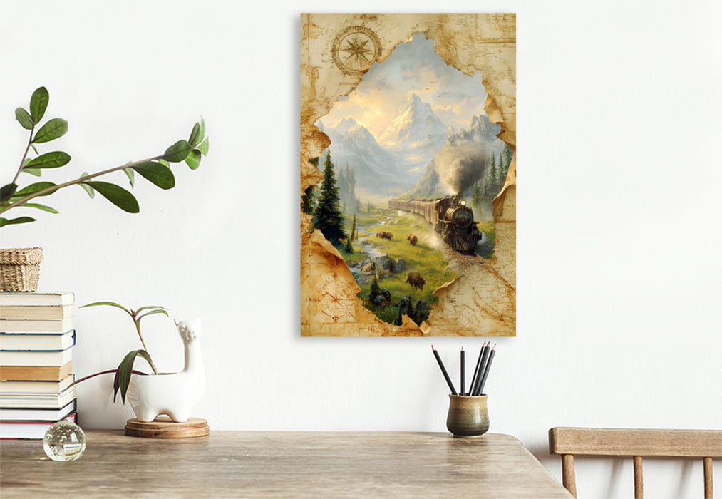 Premium Textil-Leinwand Ein Motiv aus dem Kalender "Das Flüstern dahinter"