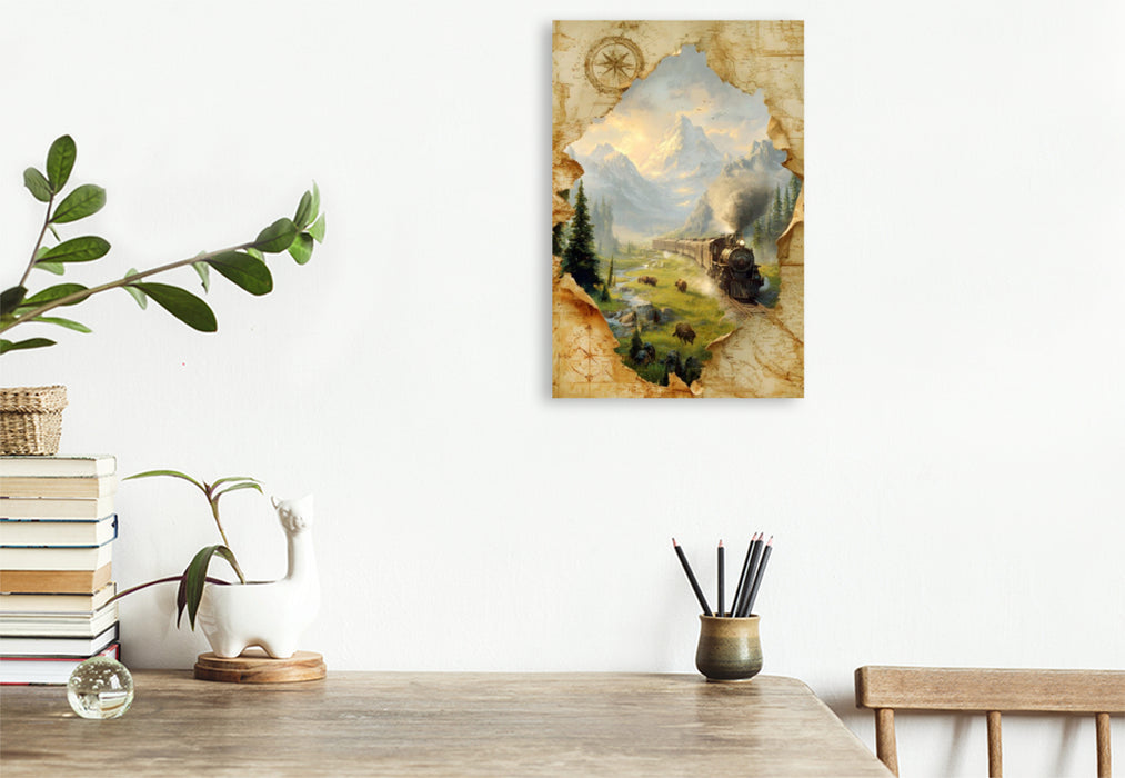 Premium Textil-Leinwand Ein Motiv aus dem Kalender "Das Flüstern dahinter"