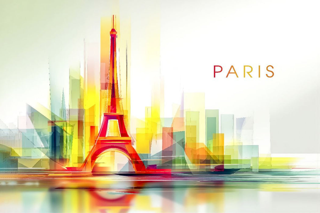 Premium Textil-Leinwand Paris