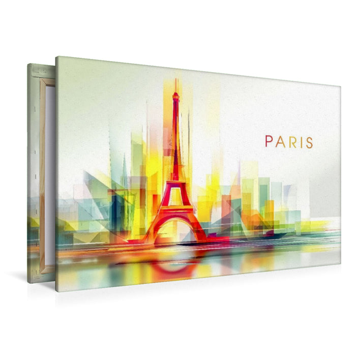 Premium Textil-Leinwand Paris