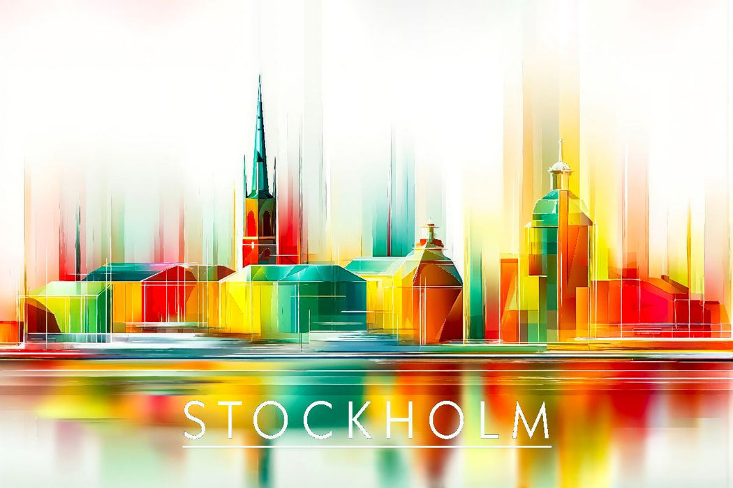 Premium Textil-Leinwand Stockholm