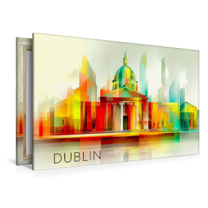 Premium Textil-Leinwand Dublin