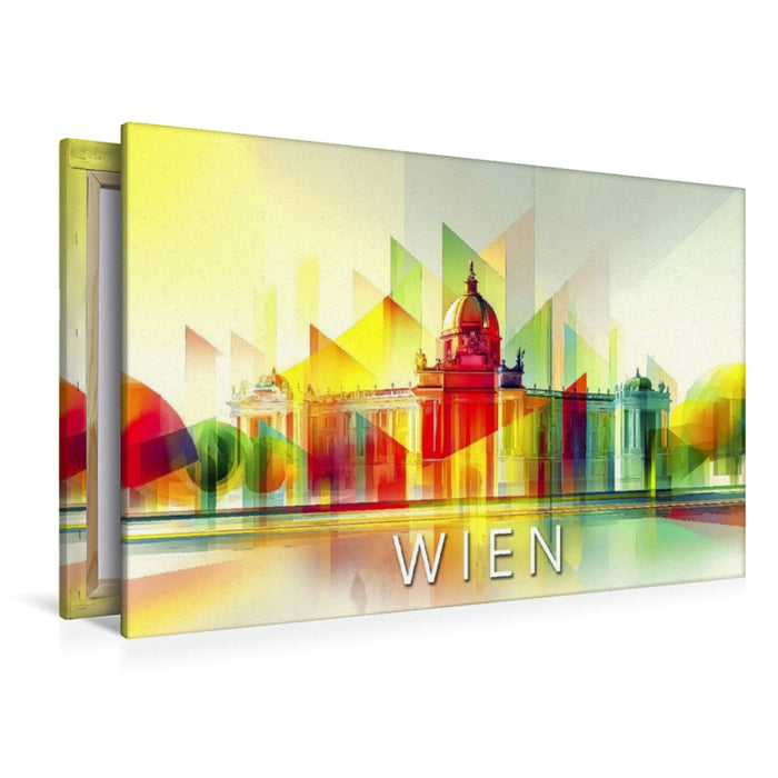 Premium Textil-Leinwand Wien