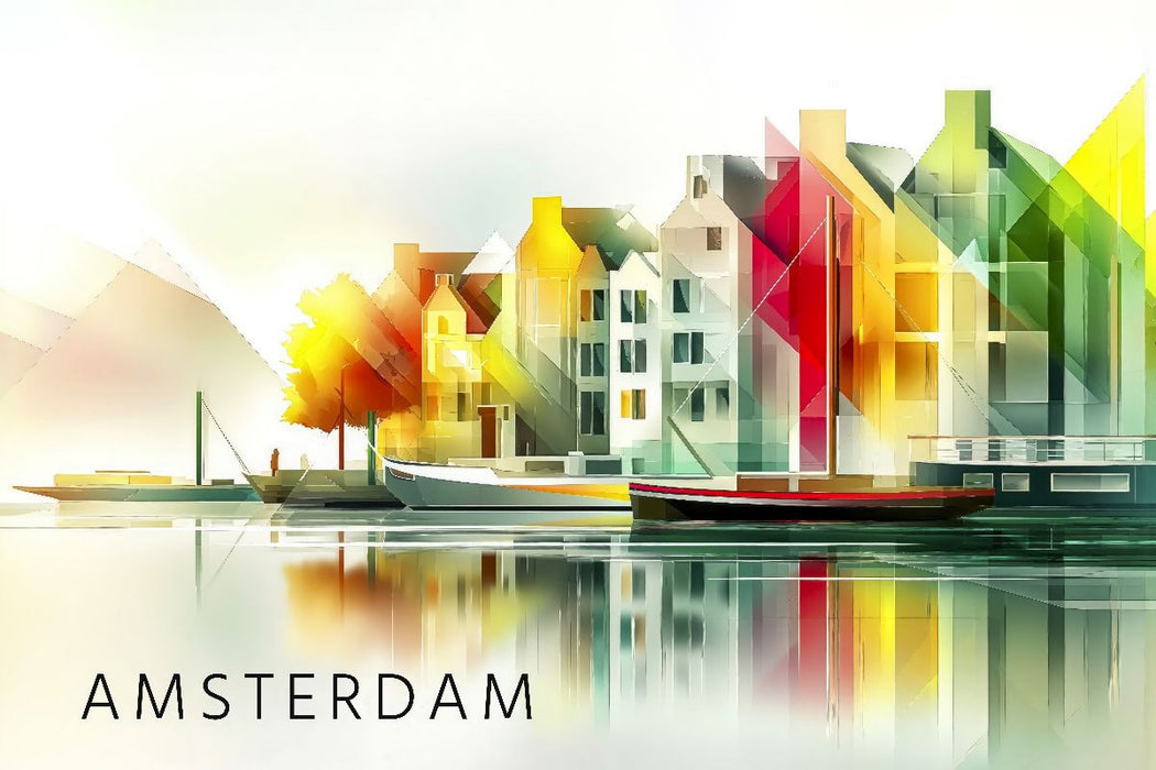 Premium Textil-Leinwand Amsterdam