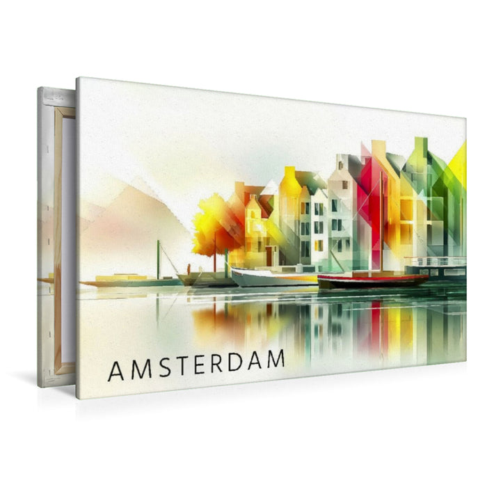 Premium Textil-Leinwand Amsterdam