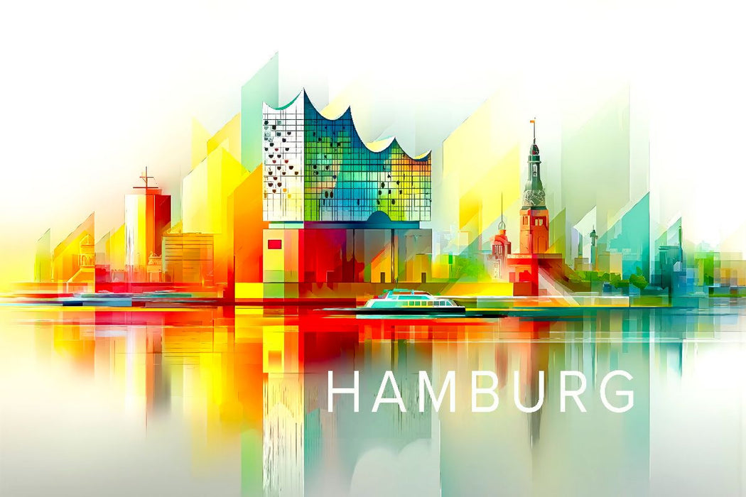 Premium Textil-Leinwand Hamburg