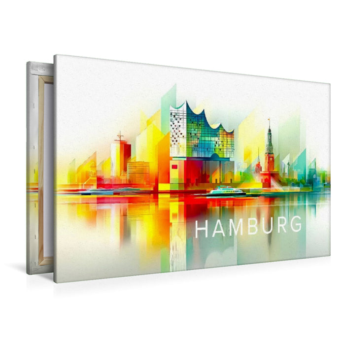 Premium Textil-Leinwand Hamburg
