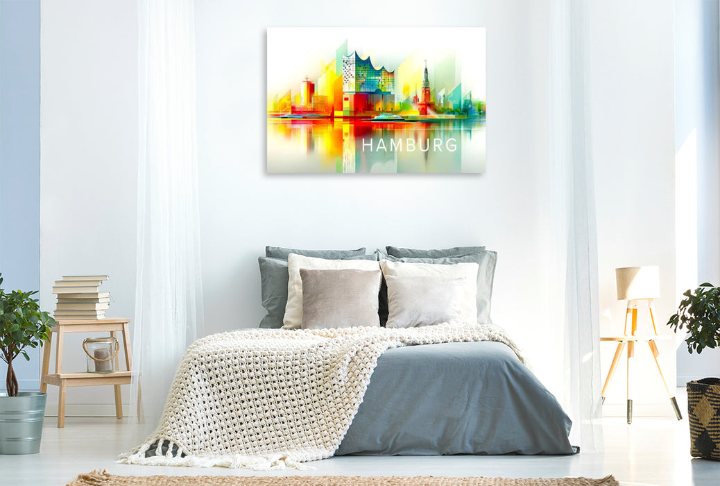 Premium Textil-Leinwand Hamburg