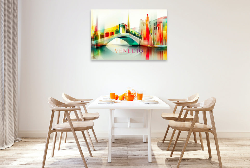 Premium Textil-Leinwand Venedig