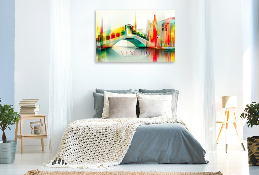 Premium Textil-Leinwand Venedig